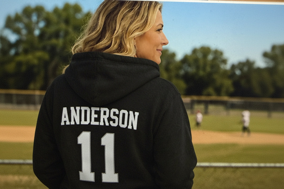 CUSTOM PLAYER HOODIE (ORDERS PLACED ON AFTER 8/17 FILLED BY MID SEPTEMBER)