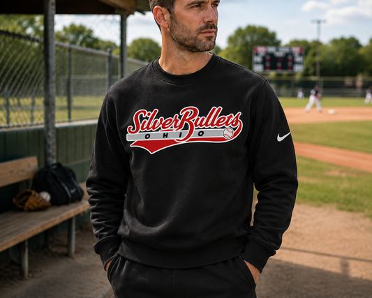 Champion $50 & Nike $75 - Silver Bullets sweatshirt(order by 8/14 for 8/28 completion)